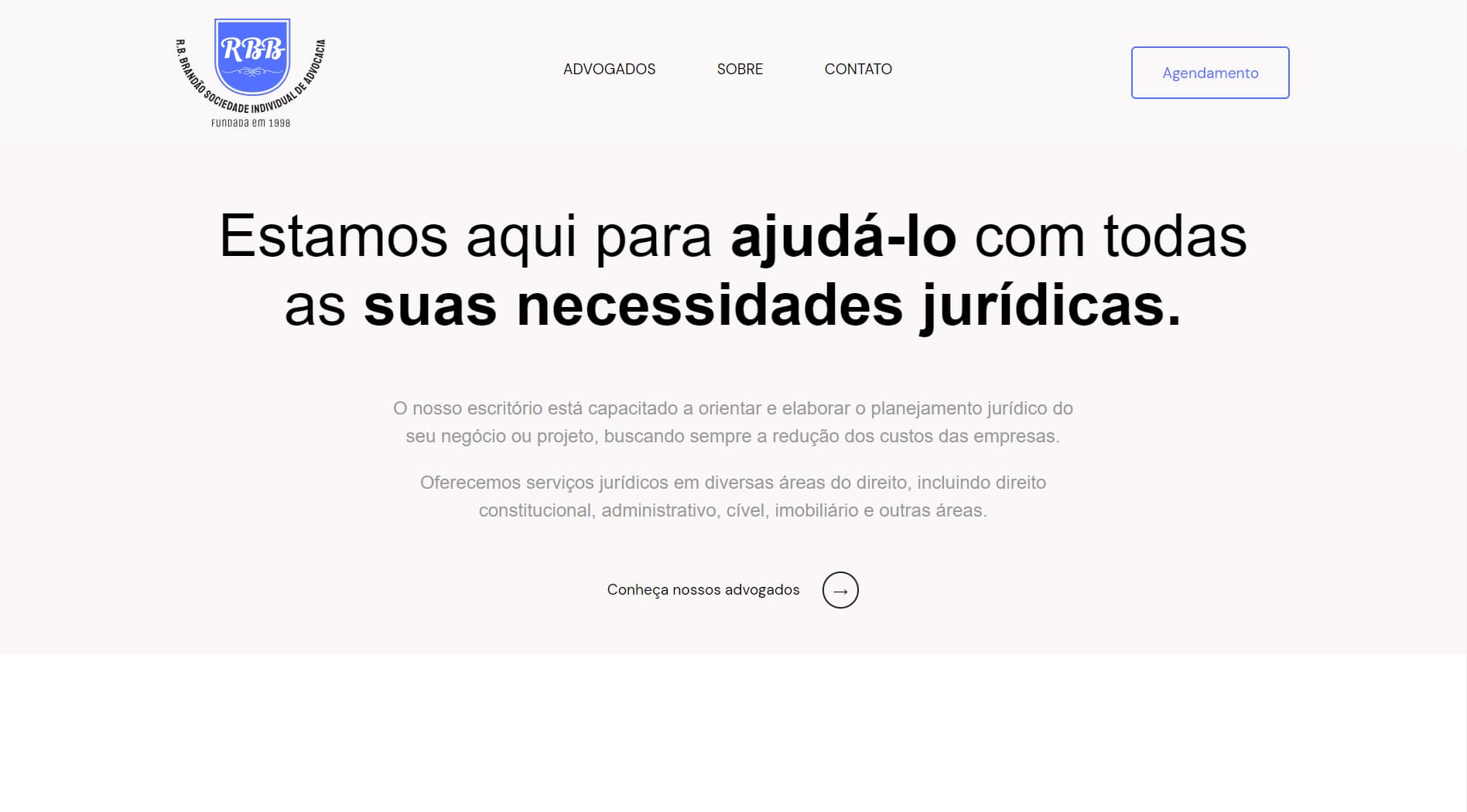 Site da RB Brandão